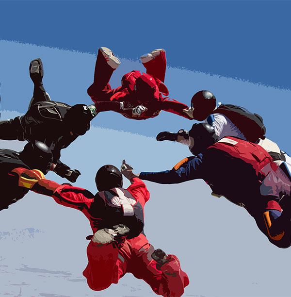 skydivers